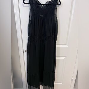 A New Day Black Gathered Dress